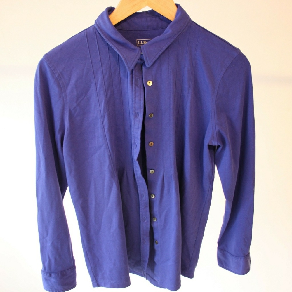L.L bean purple blouse/shirt